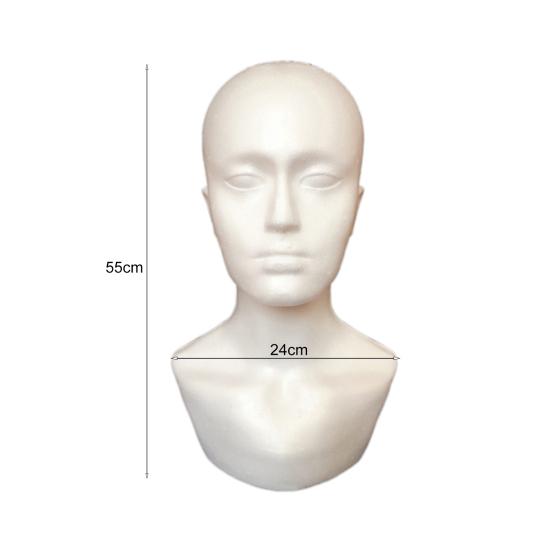 Mannequin Hat Display Lifelike White Foam Mannequin