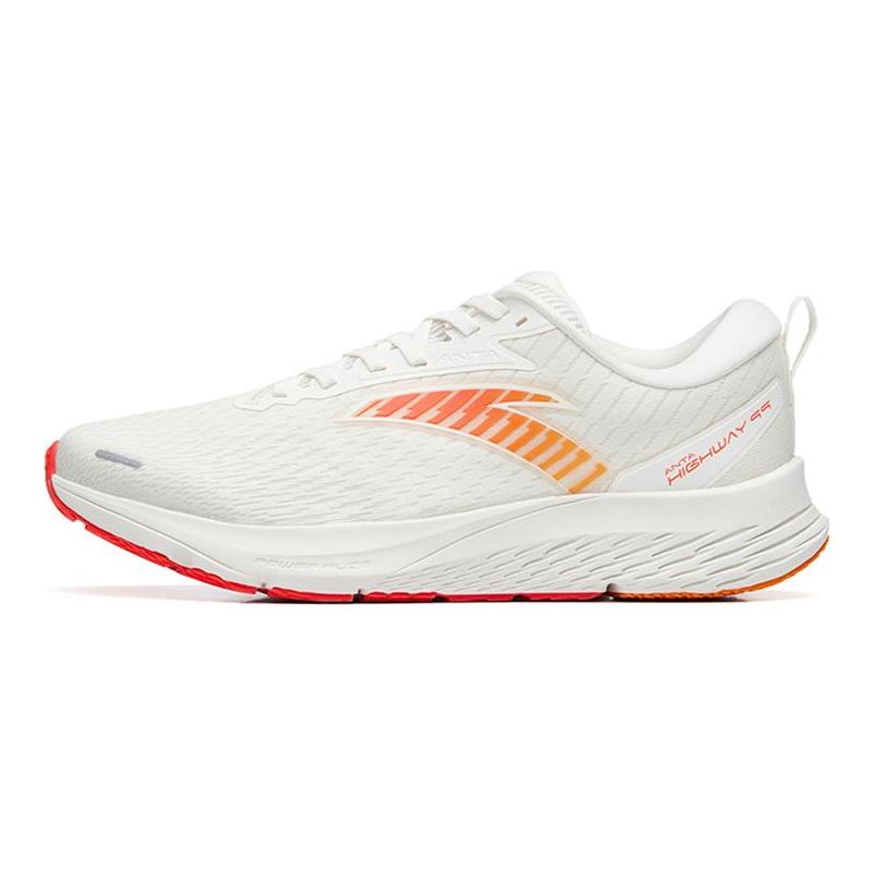 Anta Running Collection Highway 99 Sports Abrasion Resistant Low Top Running Shoes Men's Ivory White 112255599S-2