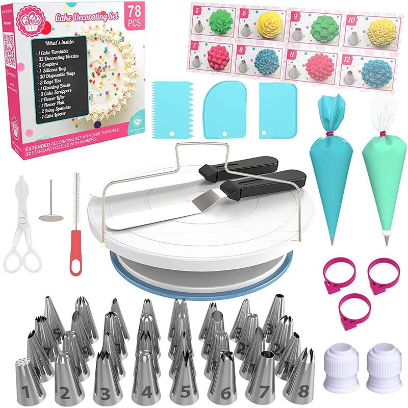 

Dropshipping 103 Pcs Baking Pastry Cake Tools Accessories Reposteria Cake Decorating Kit Baking Supplies белый