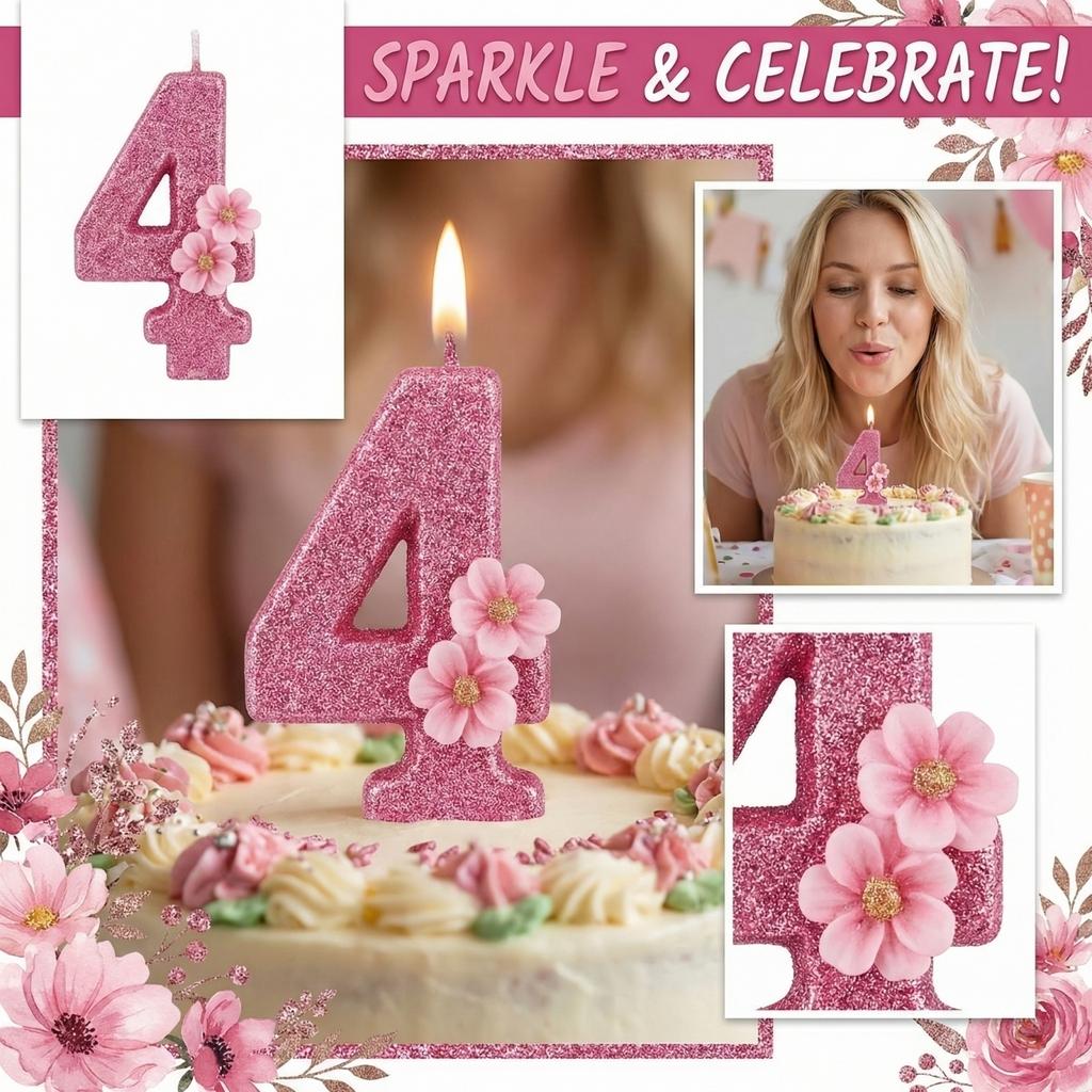 Fashion Cartoon Creative Birthday Candles Party Digital Candles