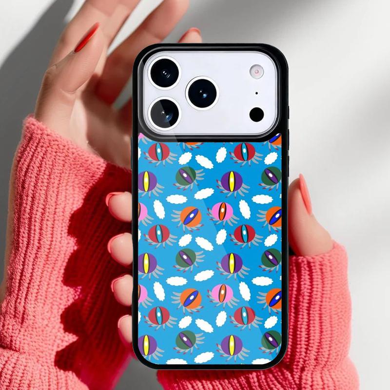 CRAZY EYEBALL PATTERN Phone Case for iPhone 17 16 15 14 13 Pro Max Back Cover for 12 11 Pro Coque