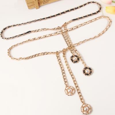 Women Punk Style Dress Decoration Waist Chain Belt Clothing Accessories