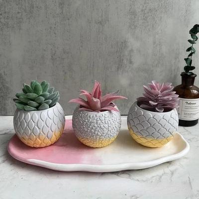 NEU DIY Sukkulenten Blumentopf Silikonform Fisch Herstellung Gips Harz Kerzenglas Tank Handwerk Aufbewahrungsbox Gussform