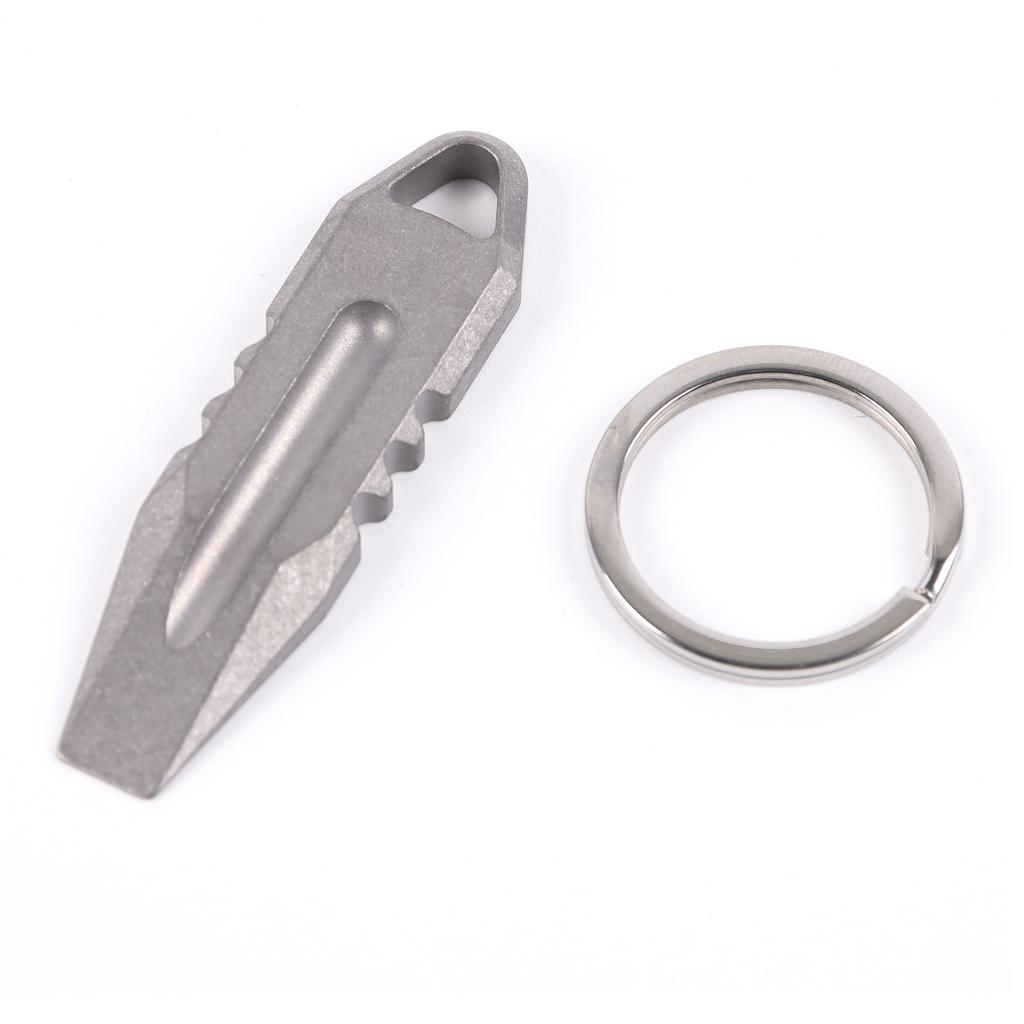 Hamans Titanium EDC Prybar Portable Mini Keychain (Grey)
