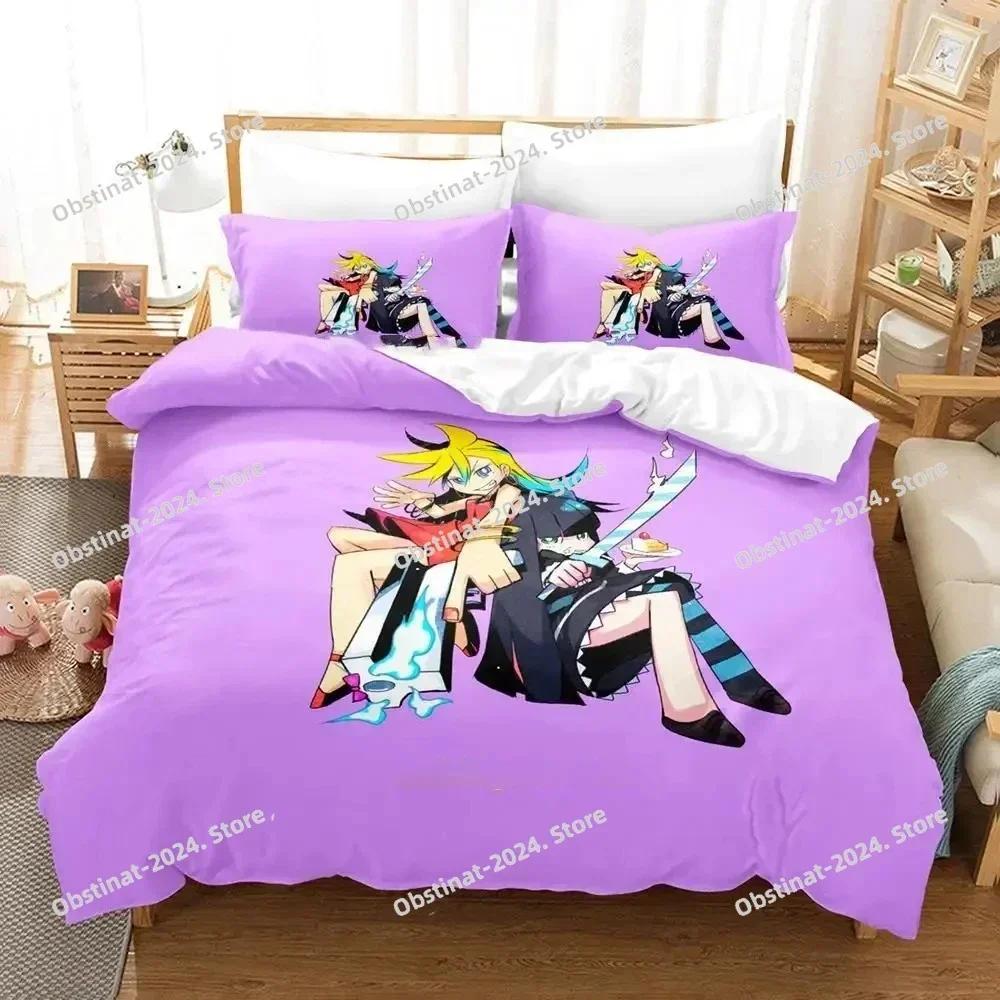 Anime Panty Stocking Printed Bed Set Duvet Cover Pillowcase Bedding Set Bed Linen Sheet Quilt Cover Full Queen King Size