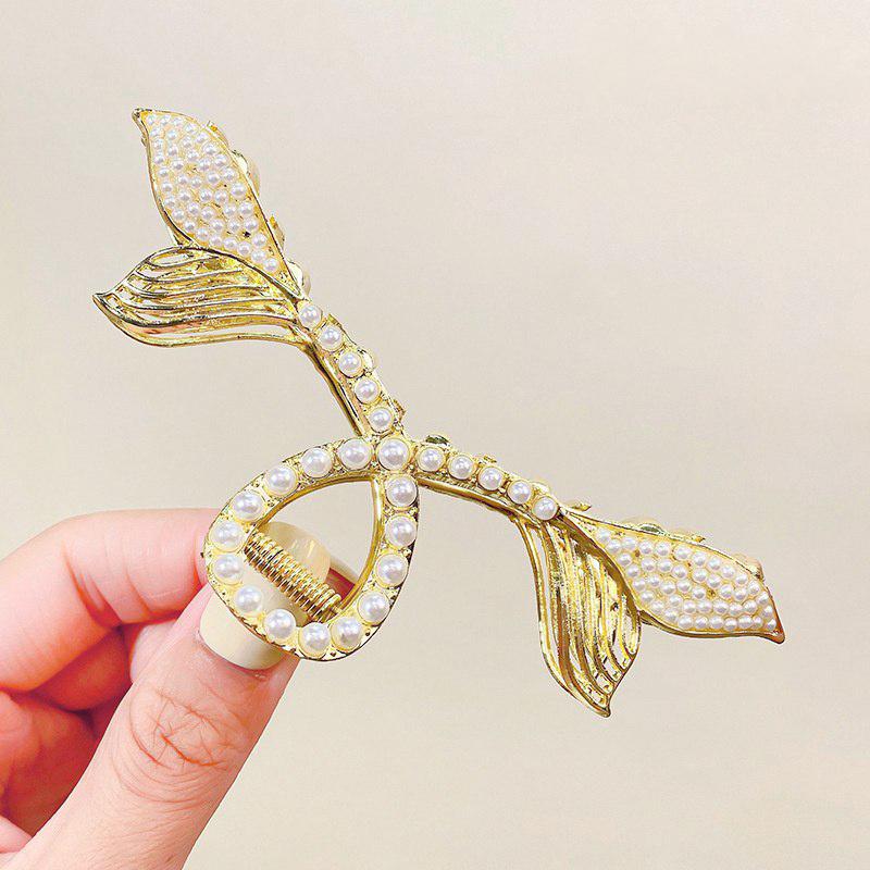 

Зажим All-Match Женщины Простые заколки Голова акулы Жемчужные когти Задняя коса Аксессуары для волос Большие волосы Обруч для волос Металлическая ручка