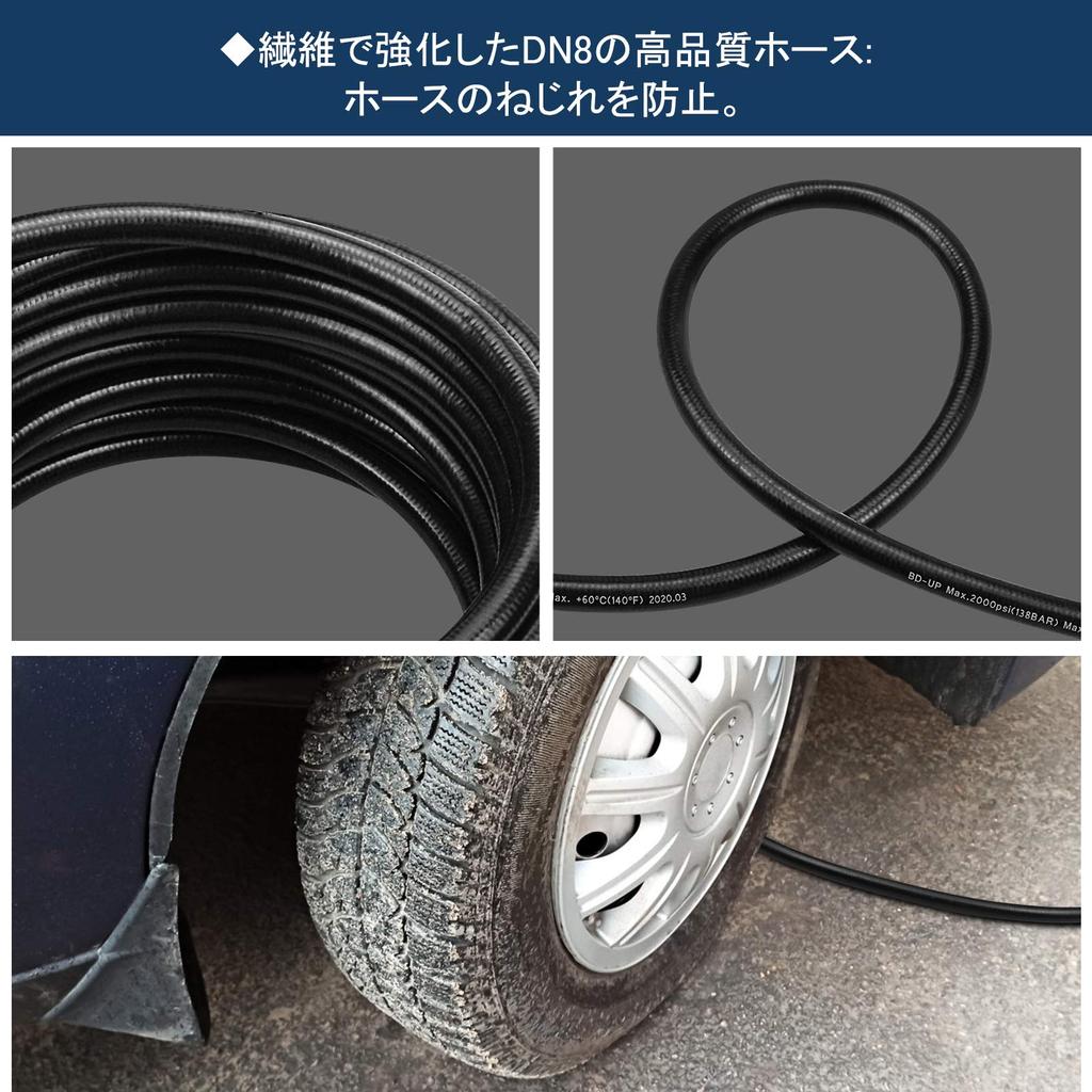 DERASL 15m High-Pressure Washer Extension Hose for Kärcher Quick Connect Models K2, K3, K4, K5, K6, and K7