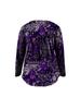 Elegant Plus Size Paisley V-Neck Button Top for Women
