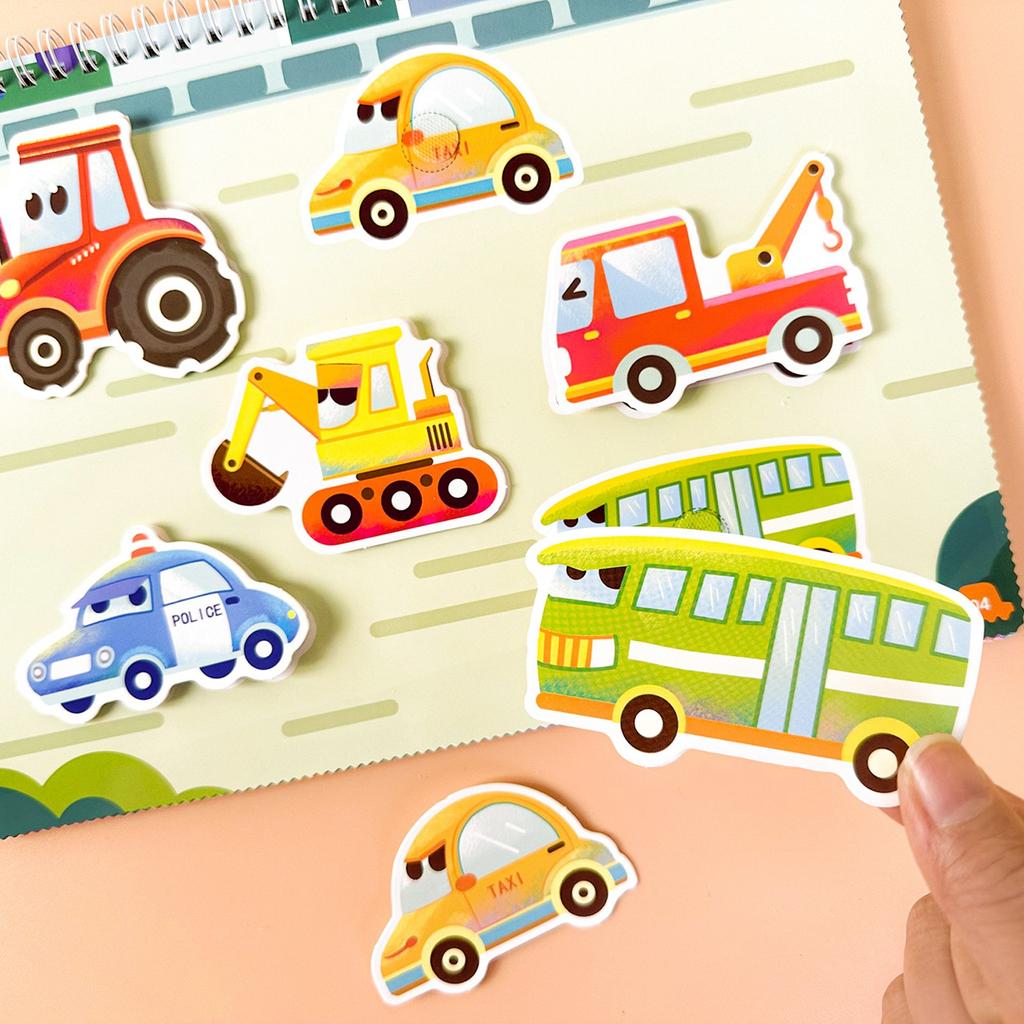 Småbarns travle bøker – læringsaktivitetsbøker for førskole, siste trafikktema travle stille bøker, tidlig utdanning Sensoriske reiselekegaver 1 ML