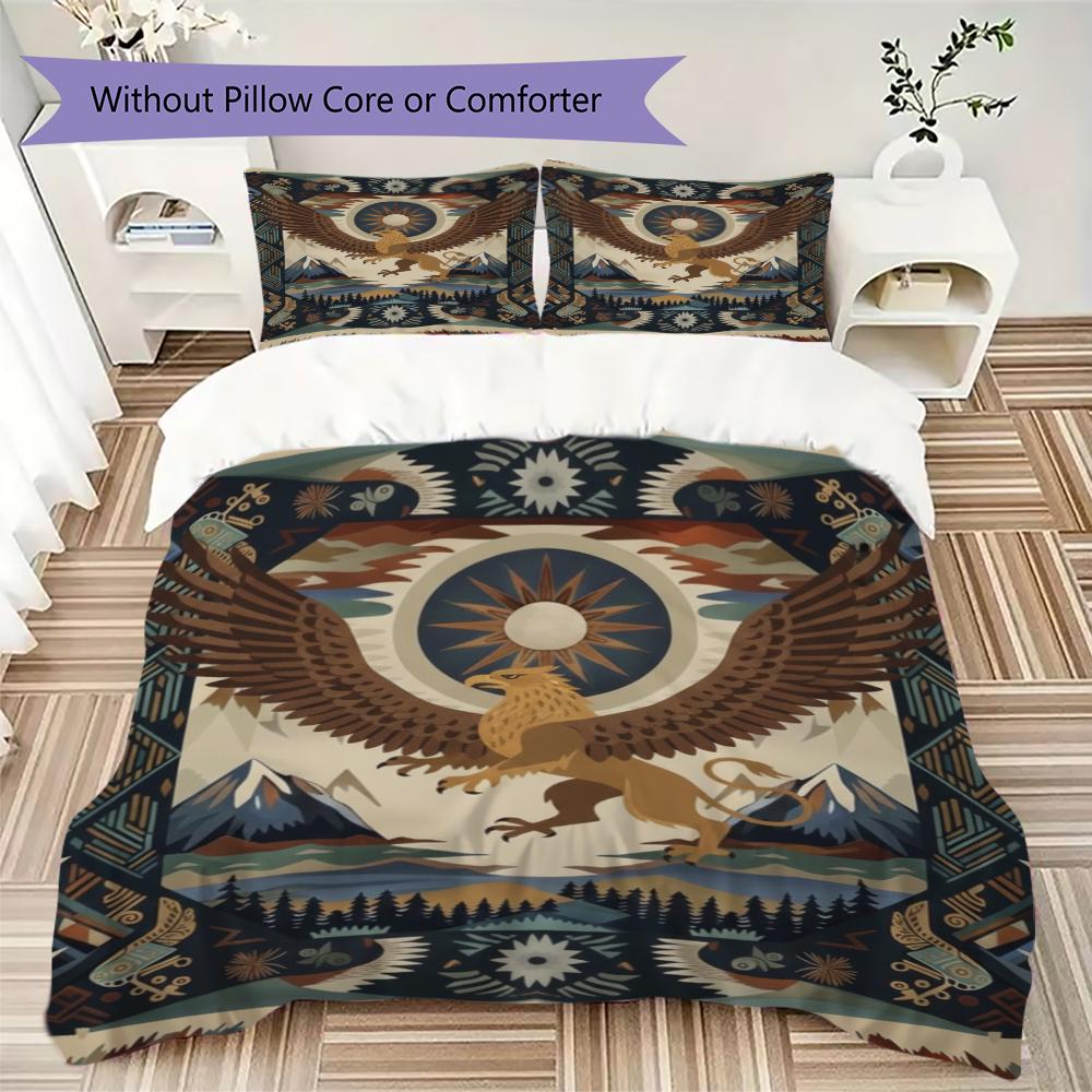 Tribalism Animal Pattern Bedding uilt Set uilt Cover Pillowcase Home Decoration Birthday Gift (1 * duvet cover + 2 * pillowcase  without core)74