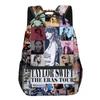 Taylor Swift Themed Kids School Backpack Set Elementary Students Oxford Fabric Breathable Lightweight With Padded Straps