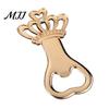 Heavy-duty Bottle Opener Electroplated Crown Shape Jar Opener, Multi Function Smooth Edges Lid for Various Caps