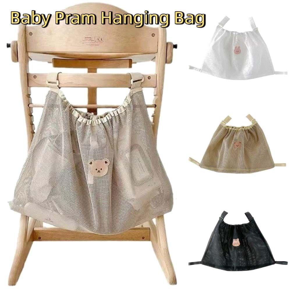Large-capacity Baby Stroller Storage Bag Multifunction Mesh Mommy Bag Baby Pram Hanging Bag  Bottle