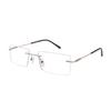 RSINC Rimless Gold Brown Frame/Eyeglass/Spectacle For Men & Women Superslim | (IB-1) M1 | 256534 53-17-140 Superslim Gold Brown