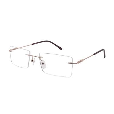 RSINC Rimless Gold Brown Frame/Eyeglass/Spectacle For Men & Women Superslim | (IB-1) M1 | 256534 53-17-140 Superslim Gold Brown