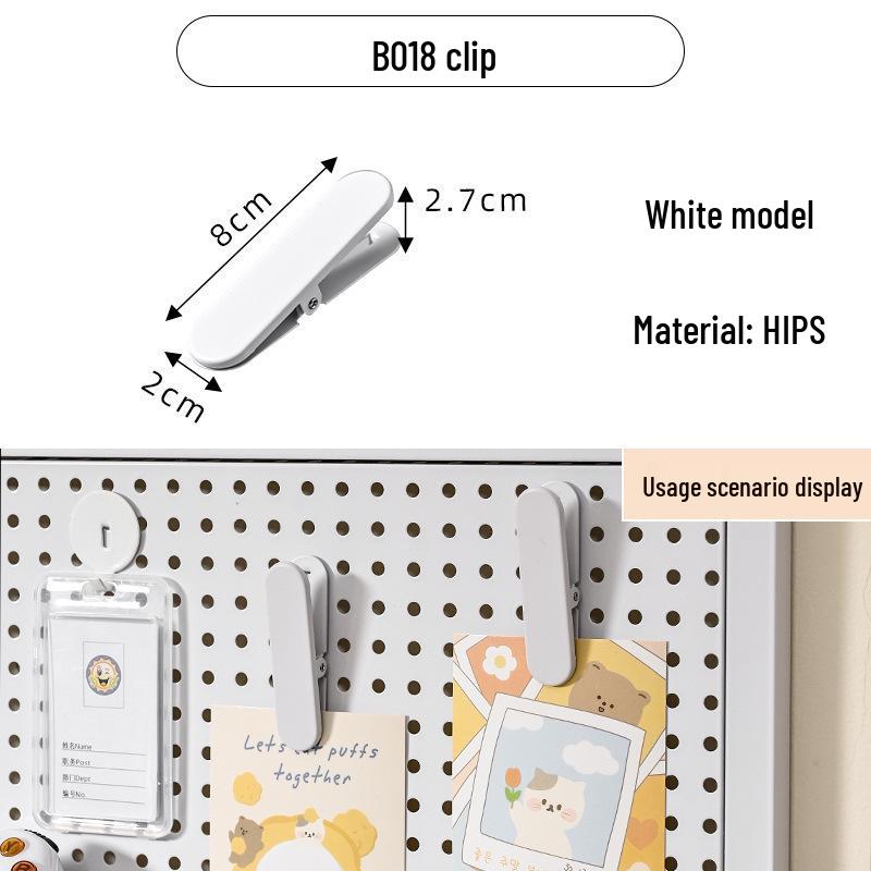 

Round Pegboard Accessory Set: 16-Hole Hooks, Hangers, Parts Box, Wall-Mounted Storage Rack, and Shelf Tray for Study Room