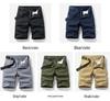 Men's Summer Casual Multi-Pocket 5-Point Shorts for Middle-Aged and Elderly - Large Size