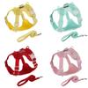 Pet Vest Harness For Small Dogs Polyester No Stretch With Adjustable Sizes For Puppy Walking