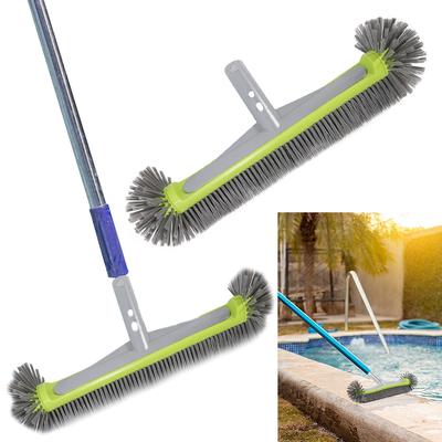18inch Swimming Pool Brush Pool Floor Wall Cleaning Tool Pool Broom Algae Remover Scrubber Cleaning Brush Head Cleaner Tool