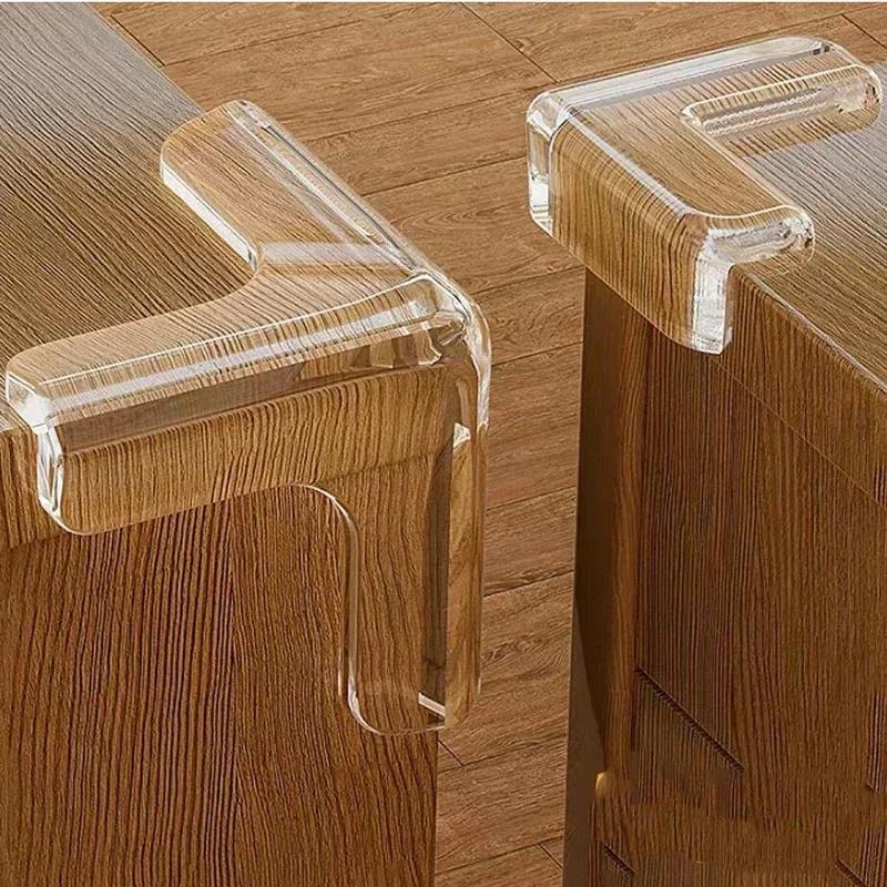 Protection de bordure en silicone pour la sécurité des bébés, résistant aux enfants, douce, transparente, anti-collision pour les coins de table