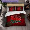 Set Biancheria da Letto 3 Pezzi in Microfibra con Fantasia Rugby Inglese Copripiumino Decorativo per Camera da Letto Uso Domestico