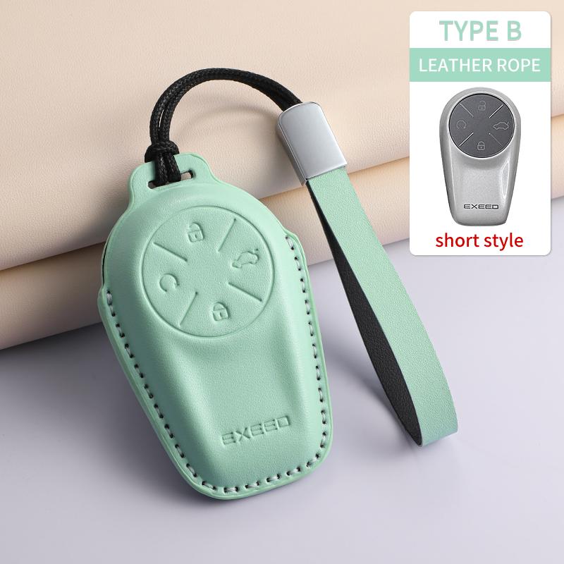 For Chery Exeed Et Txl Starway Vx Starlightrun C-Dm Car Keychain Protection Case Pu Car Remote Case Cover Shell Fashion Keychain