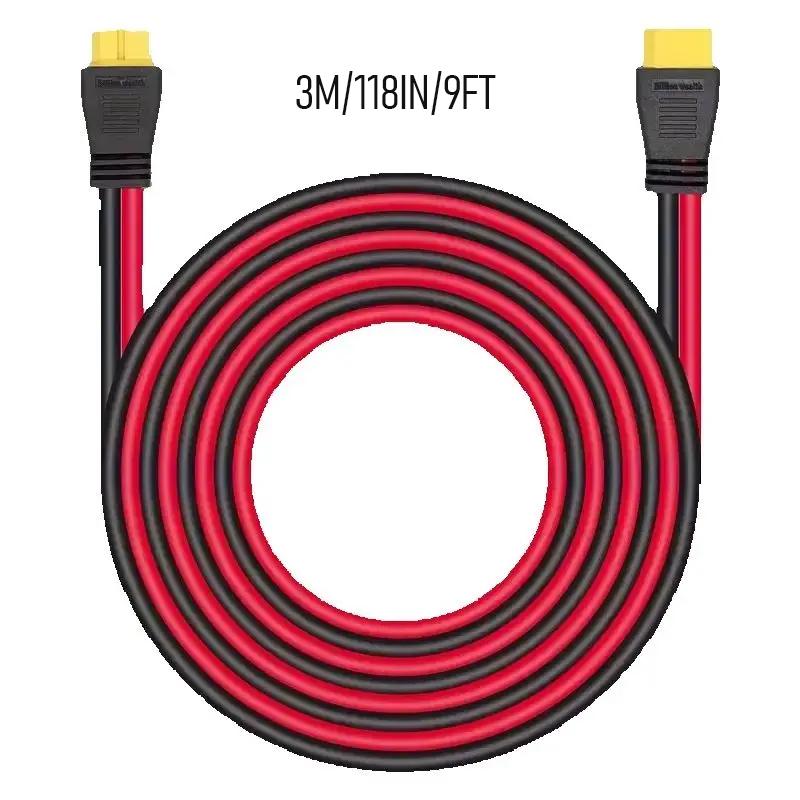 3M/9.8ft/118in XT60 Solar Panel Extension Cable 12AWG Solar Extension Cable Kit With Female Male Connectors For RV Spower statio