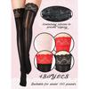Bencailor 4 Double Pack Shiny over the Knee Stockings Oil Silicone Lace Top Transparent Tights over the Knee Stockings