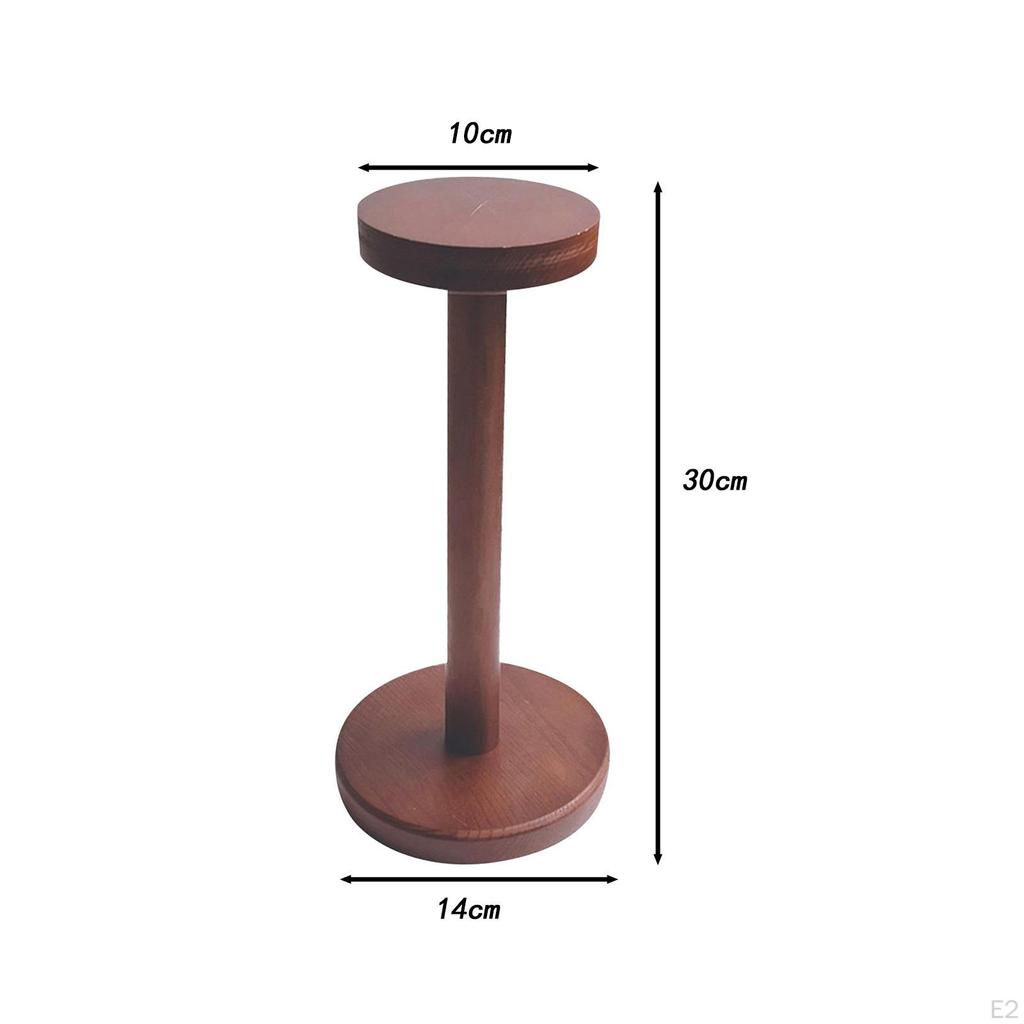 Hat Rack Display Stand Detachable Rustic Round Pedestal Freestanding Holder Organizer