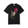 Cat Crystal Graphic T-Shirt Black Front Print Comfort Colors 1717