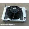 4 ROW Radiator+Shroud+Fan For Rover Mini Cooper S 1275 GT SPI Morris 1959-1997 MT 1960