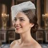 Romance Bird Nest Wedding Veil Tulle Veil Headpiece For Bride Special Occasion Gathering Ceremony Photography Headwear
