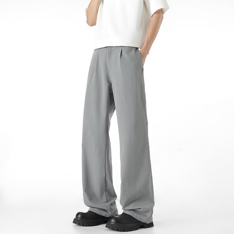 Мужские черные брюки клеш микро-клеш широкие штанины уличный стиль облегающие повседневные XL