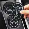 1/2pcs Non-slip Car Water Cup Pad Coaster Rubber Mat For MINI Cooper R56 F56 R50 JCW Cabrio Countryman Clubman WORKS Accessories