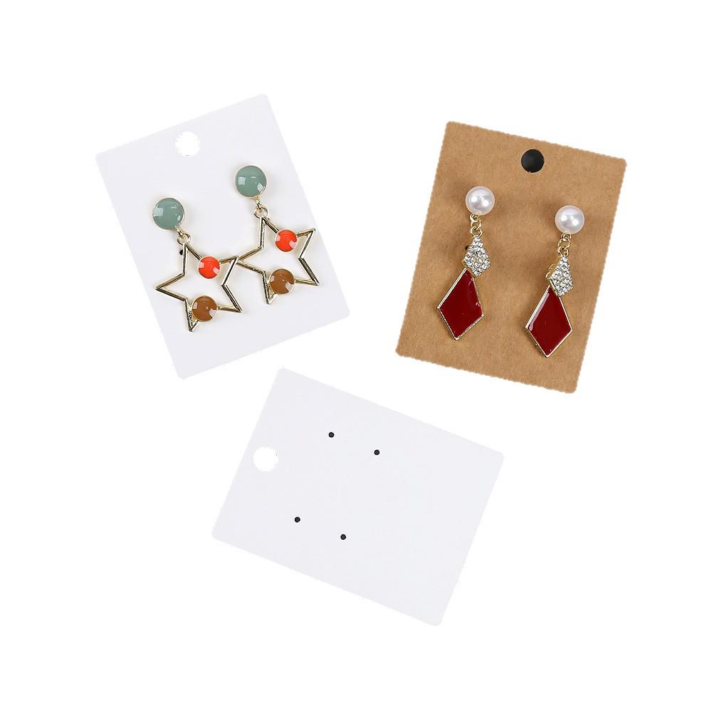 Earring Display and Jewelry Packaging Blank Kraft Cards