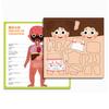 Magnetic Body Structure Puzzle Book Wooden Preschool Body Parts Learning Puzzle Book Parent-child Interactive Educational Human Anatomy Book