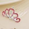Kids' Rhinestone Crown Comb - Cute Princess Tiara Hair Accessory for Birthdays
