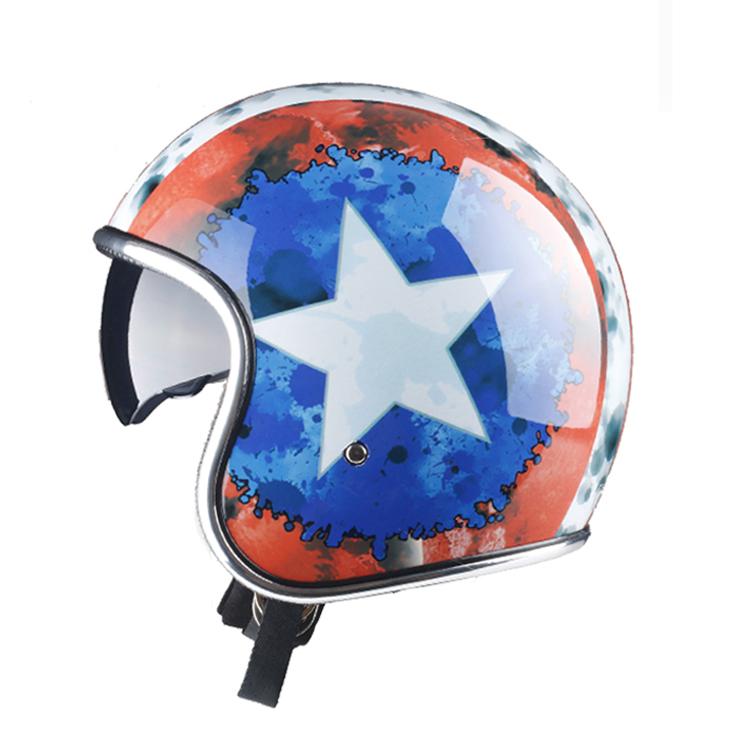 High Class Quality Motorcycle Helmet Visor Open Face 3/4 Helmet