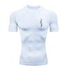 Dart Pattern Men's Sports T-shirt Training Fitness Compression Workout T-Shirt Gym T-shirts Men's Stretch T-shirt