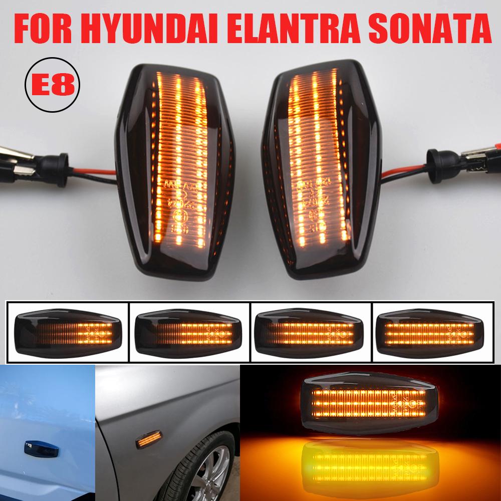 LED Dynamic Side Marker Light Blinker Indicator Lamp for Hyundai Elantra XD I10 Getz Sonata XG Tucson Terracan