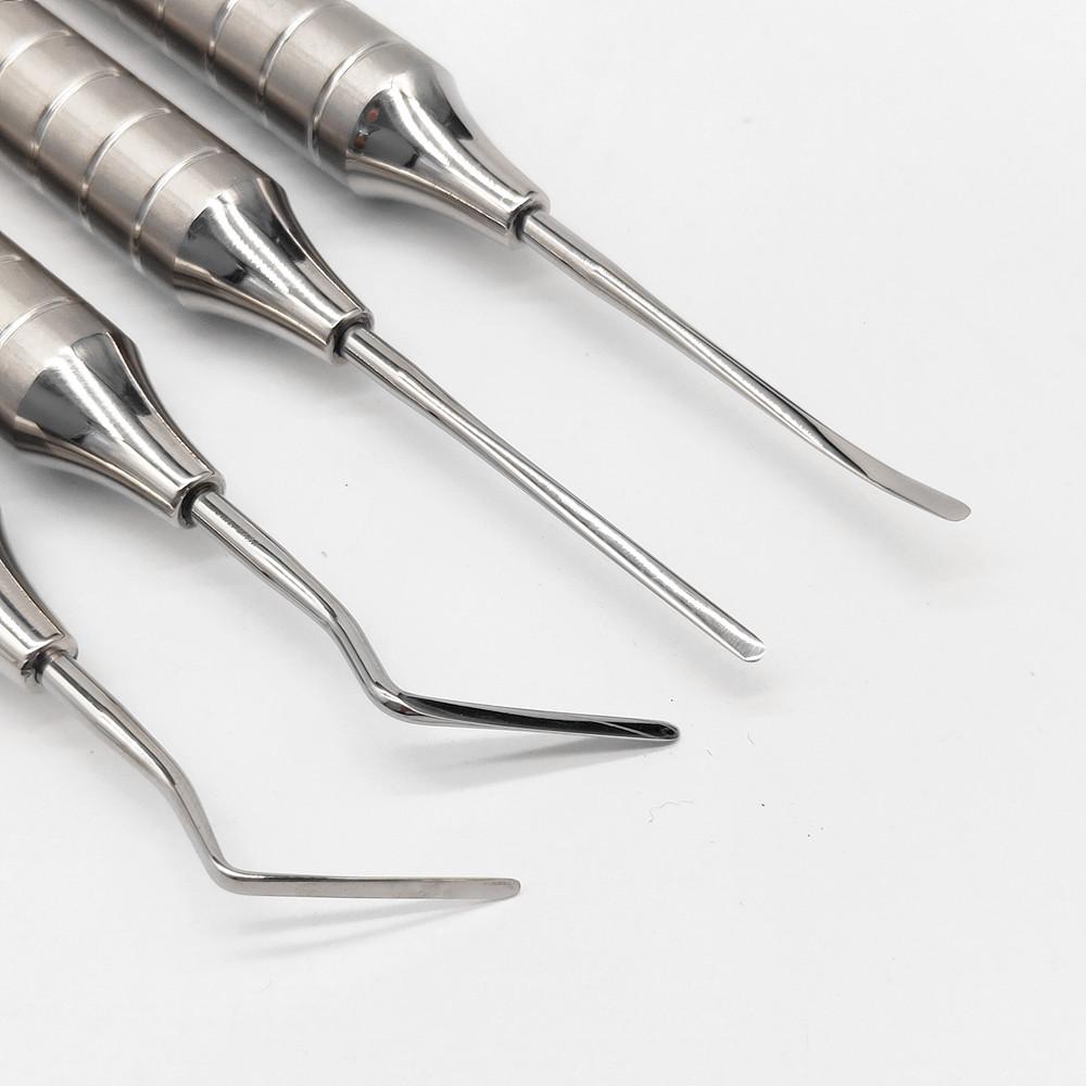 1 Pc or 4 Pcs Dental Flex Periotome Power Tooth Extraction Set Tooth Extraction Screw Elevator Flexible Periodontal
