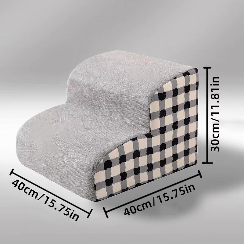 Pet 2/3 Steps High Density Foam Dog Secure Stairs Ramps Non-Slip Pet Steps for Older Dogs Pet with Joint Pain Sofa Bed Ladder