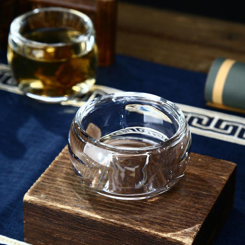 80ml Filiżanka do herbaty Kryształowe szkło Czyste naturalne szkło Zagęszczony kubek do wina Przezroczysty kubek mistrzowski Prezenty dla przyjaciół Kubki Szklanki