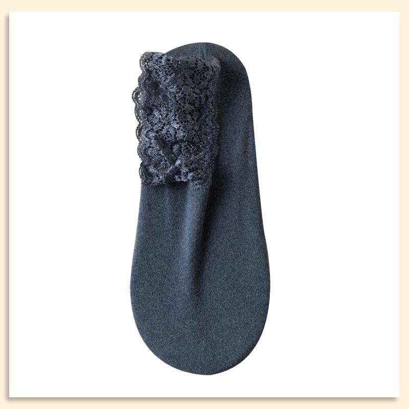 6pcs=3 Pairs Autumn Winter Women Soft Velvet Lace Socks Thick Silk Socks Non-Slip Bottom Solid Fashion Lace Breathable Sock