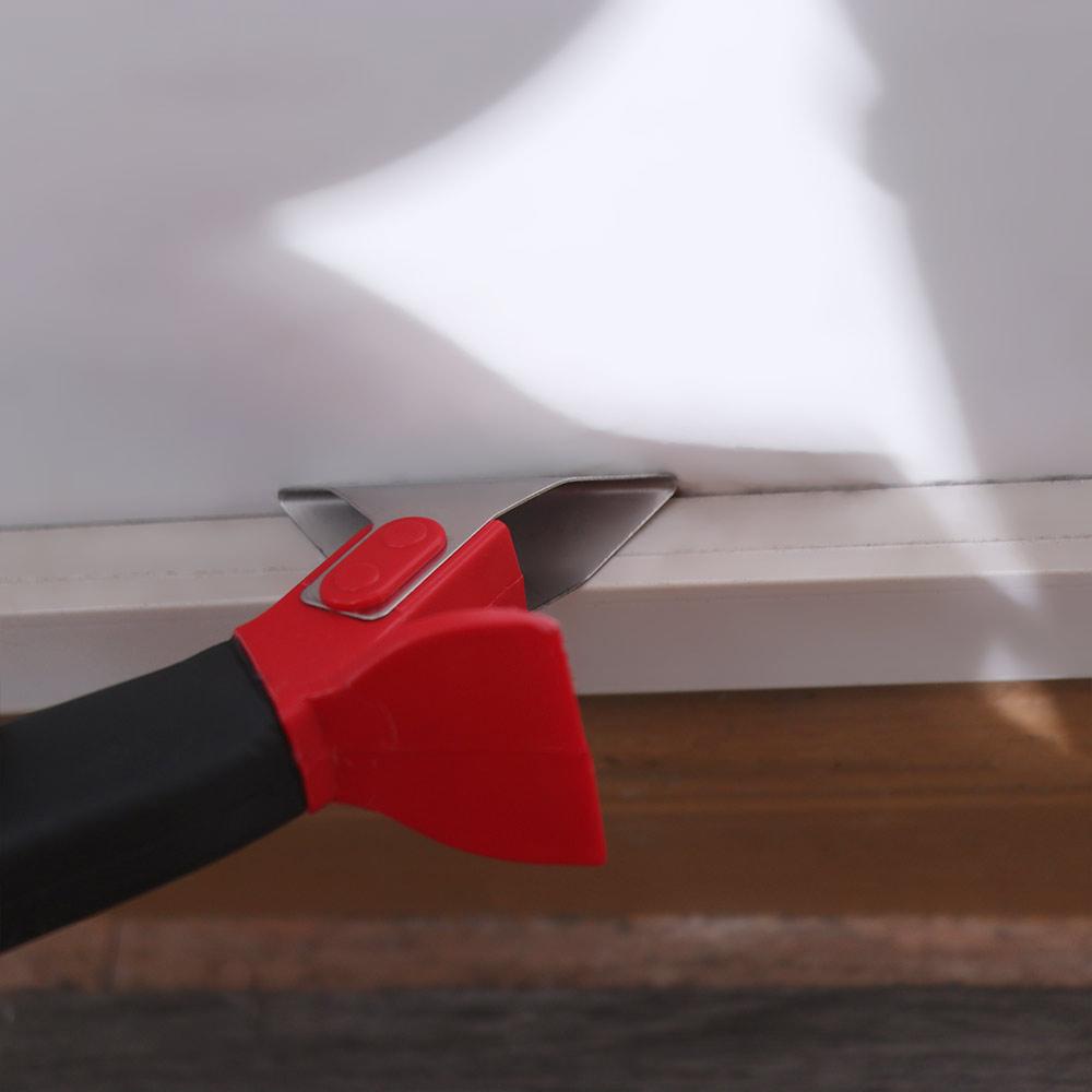 Ergonomics Grip Caulk Tool Multi-function Spureboard Clean Seam Glue Scraper  Tiles