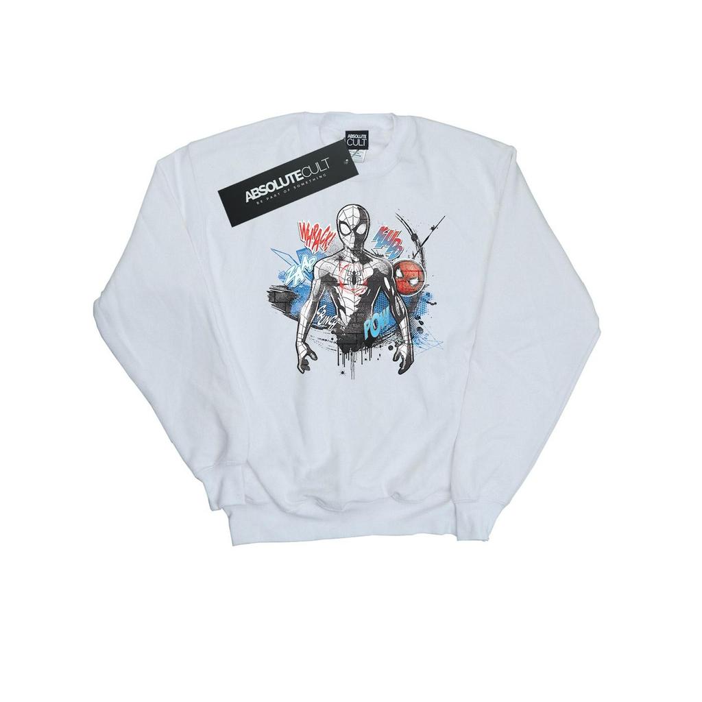 Marvel Mens Spider-Man Graffiti Pose Sweatshirt