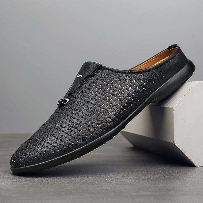 

Повседневные тапочки мужские получешки официальные формальные туфли мужские кожаные деловые туфли дышащие роскошные туфли для лета 44
