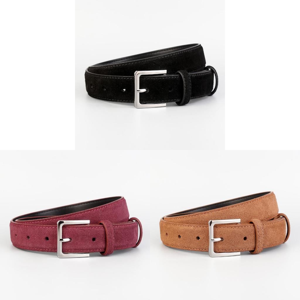 Ceinture Classique en Cuir pour Femme avec Boucle en Alliage pour un Usage Décontracté ou au Bureau