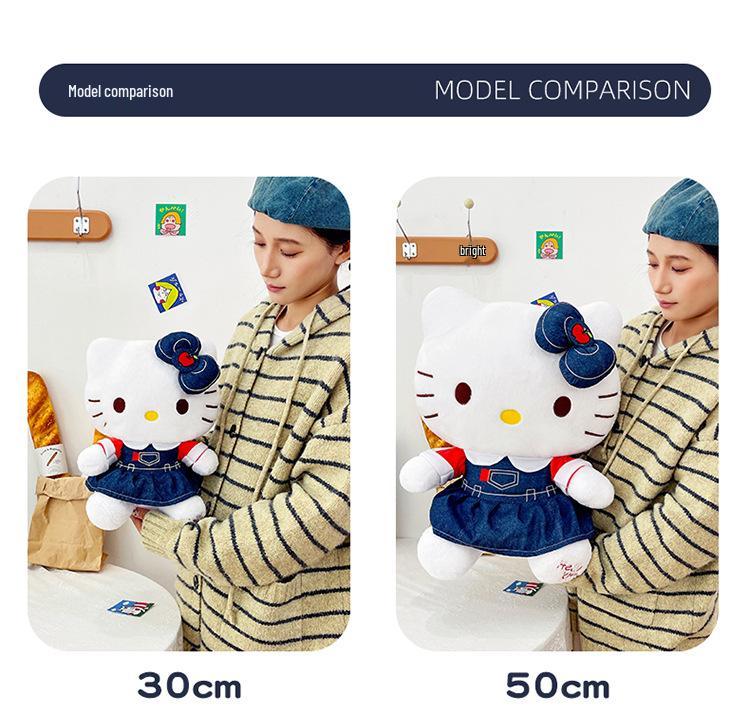 Cross-border Denim Dress KT Cat Plush Toy Ornament
