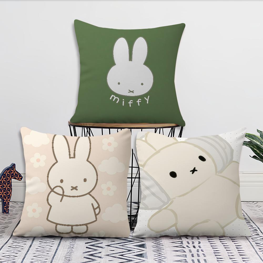 MMiffy Kawaii cushion cover For Pillow Printing Sofa Decoration Home Car Room Coffee Shop Office Nordic Simplicity